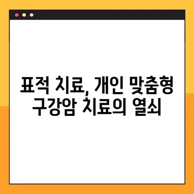 구강암, 분자 병리학과 표적 치료의 미래를 탐구하다 | 구강암, 분자 진단, 표적 치료, 암 치료, 면역 치료