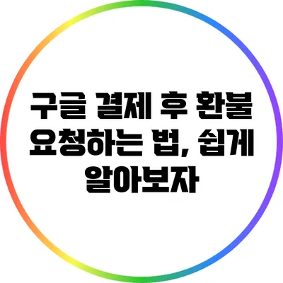 구글 결제 후 환불 요청하는 법, 쉽게 알아보자