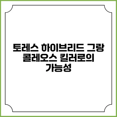 토레스 하이브리드 그랑 콜레오스 킬러로의 가능성